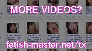 Japanese Asian Tongue Spit Face Nose Trample Sucking Kissing Handjob Charm - More convenient fetish-master&period;net